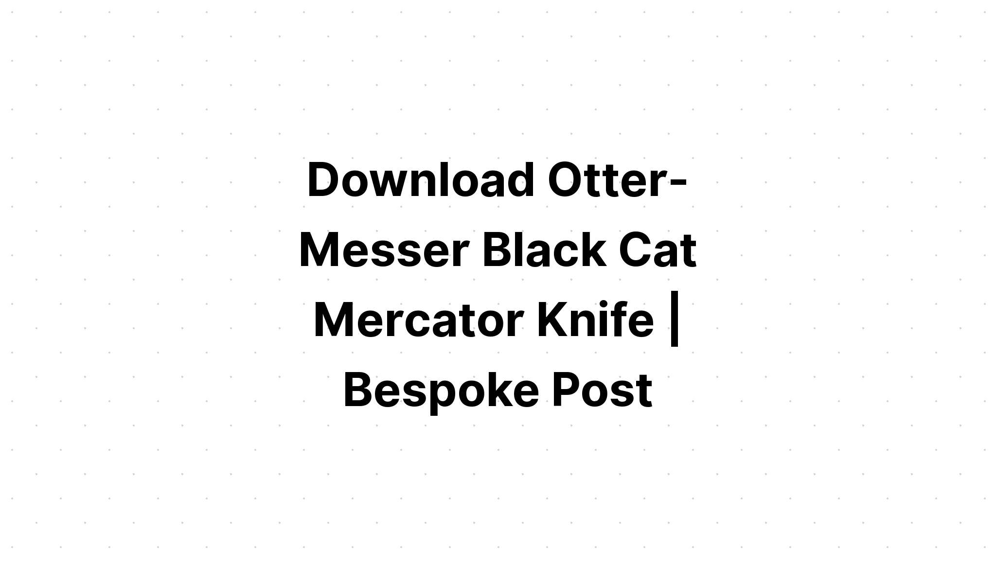 Download What? Black Cat Hold Knife SVG File